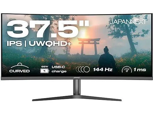 JAPANNEXT JN-IB375C144UQR-H 38,0 Zoll UWQHD+ Gaming Monitor (1,0 ms Reaktionszeit )