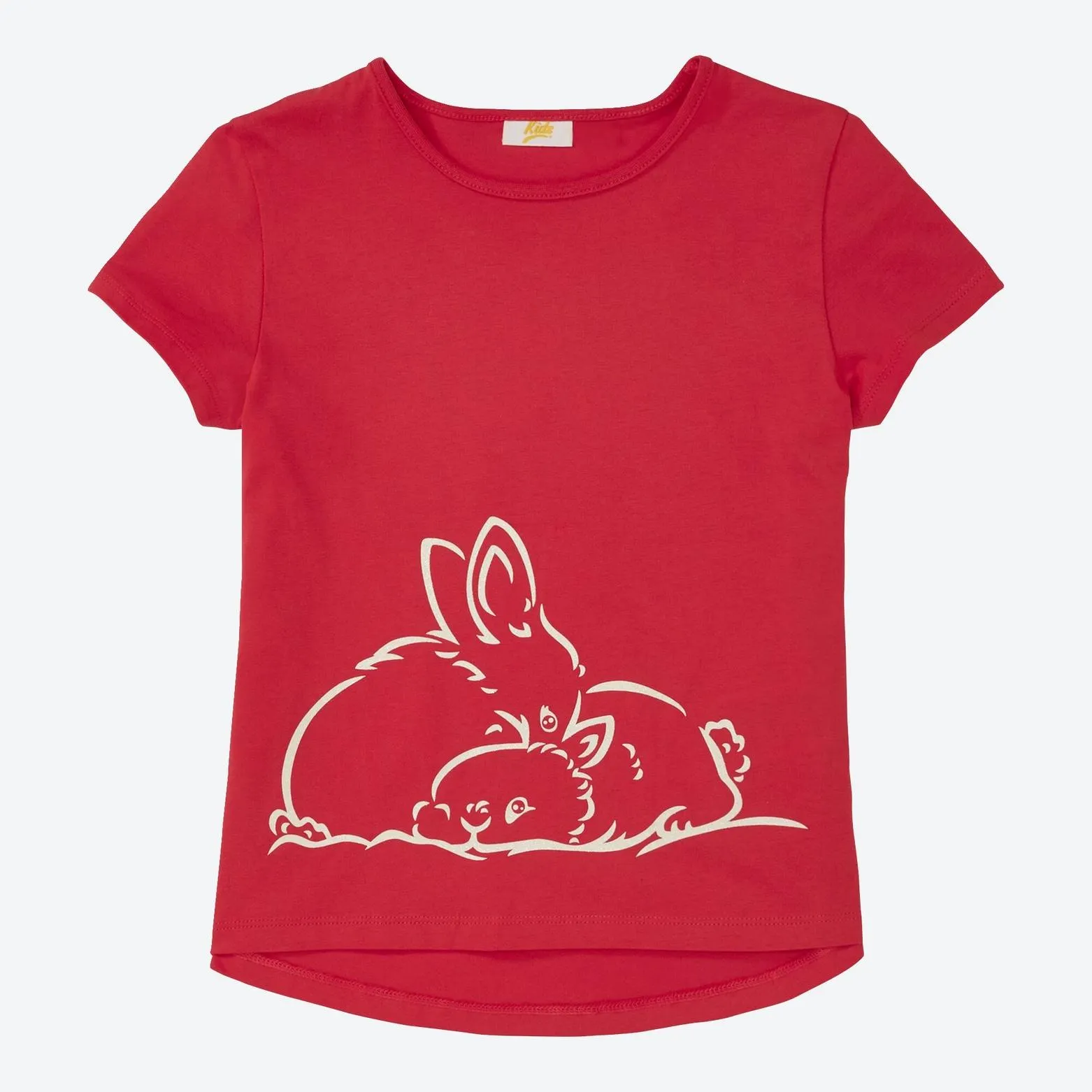 Kinder-Mädchen-T-Shirt mit hohem Baumwollanteil