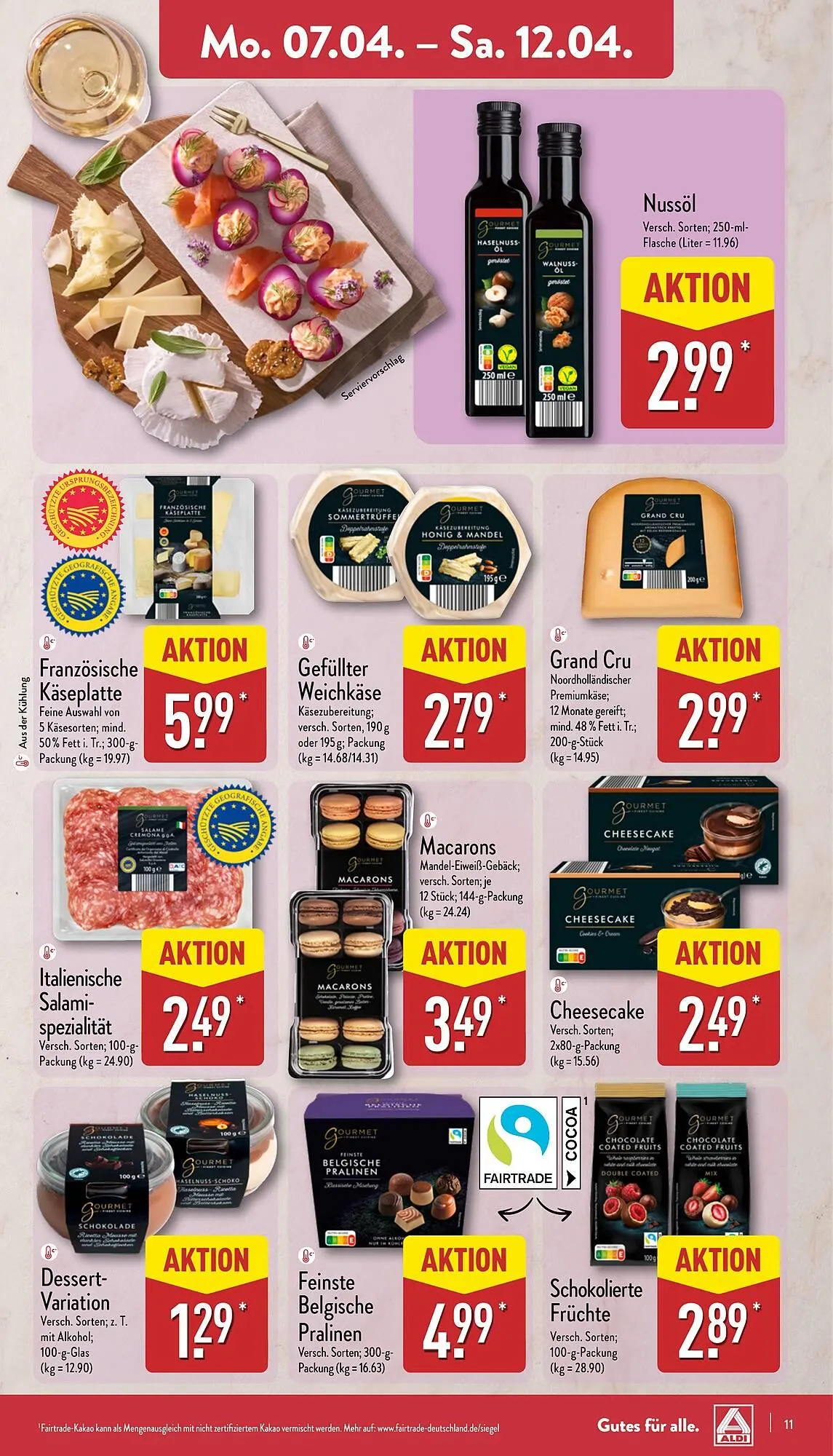 Aldi Nord Prospekt von 7. April bis 12. April 2025 - Prospekt seite 11