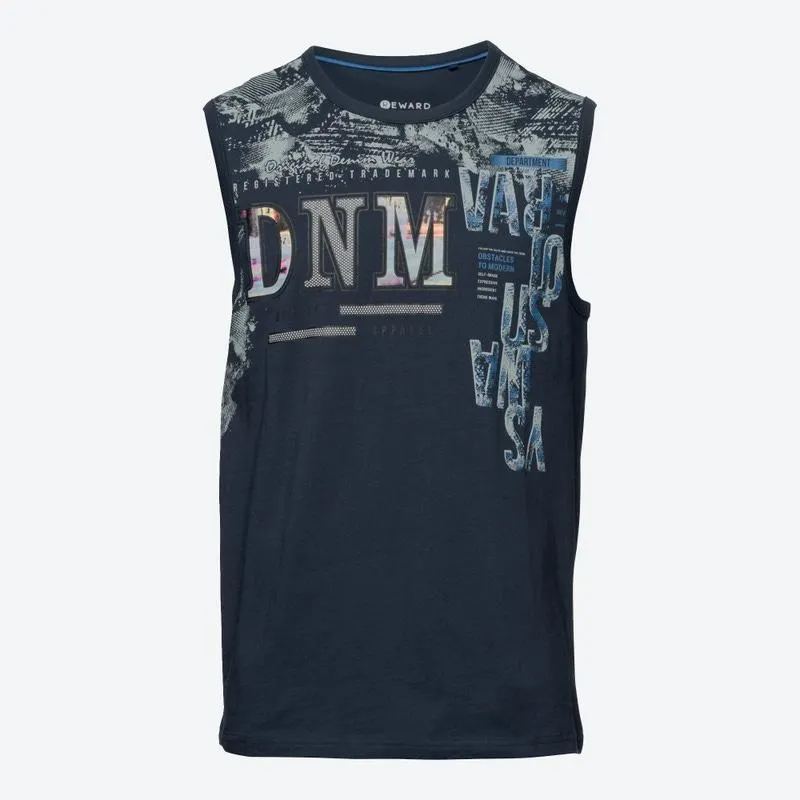Herren-Muskelshirt mit großem Frontdruck