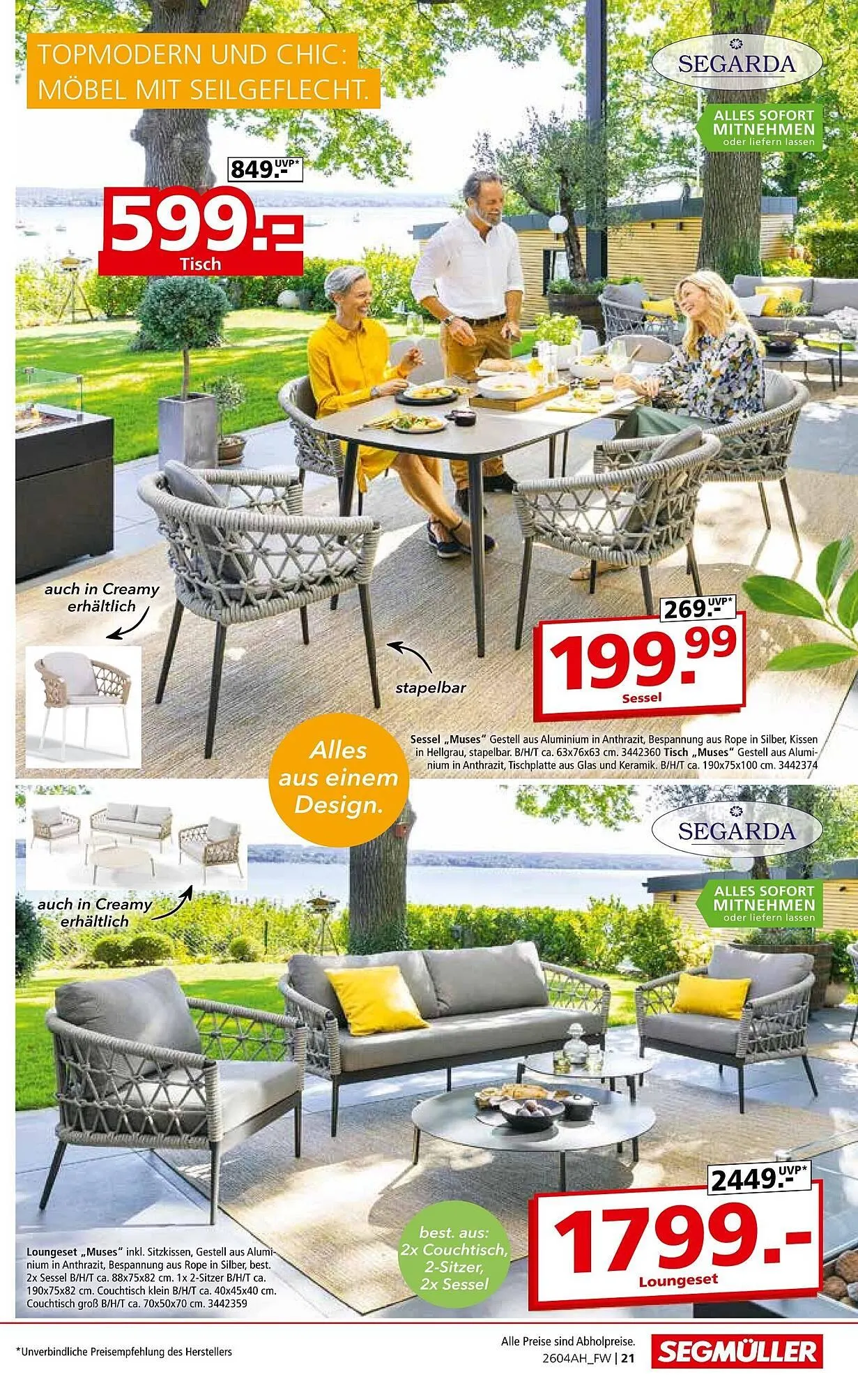 Segmüller Prospekt von 11. April bis 2. Mai 2026 - Prospekt seite 21