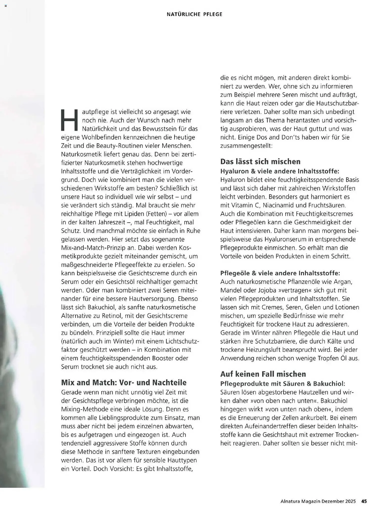 Alnatura Prospekt von 1. Dezember bis 31. Dezember 2025 - Prospekt seite 45