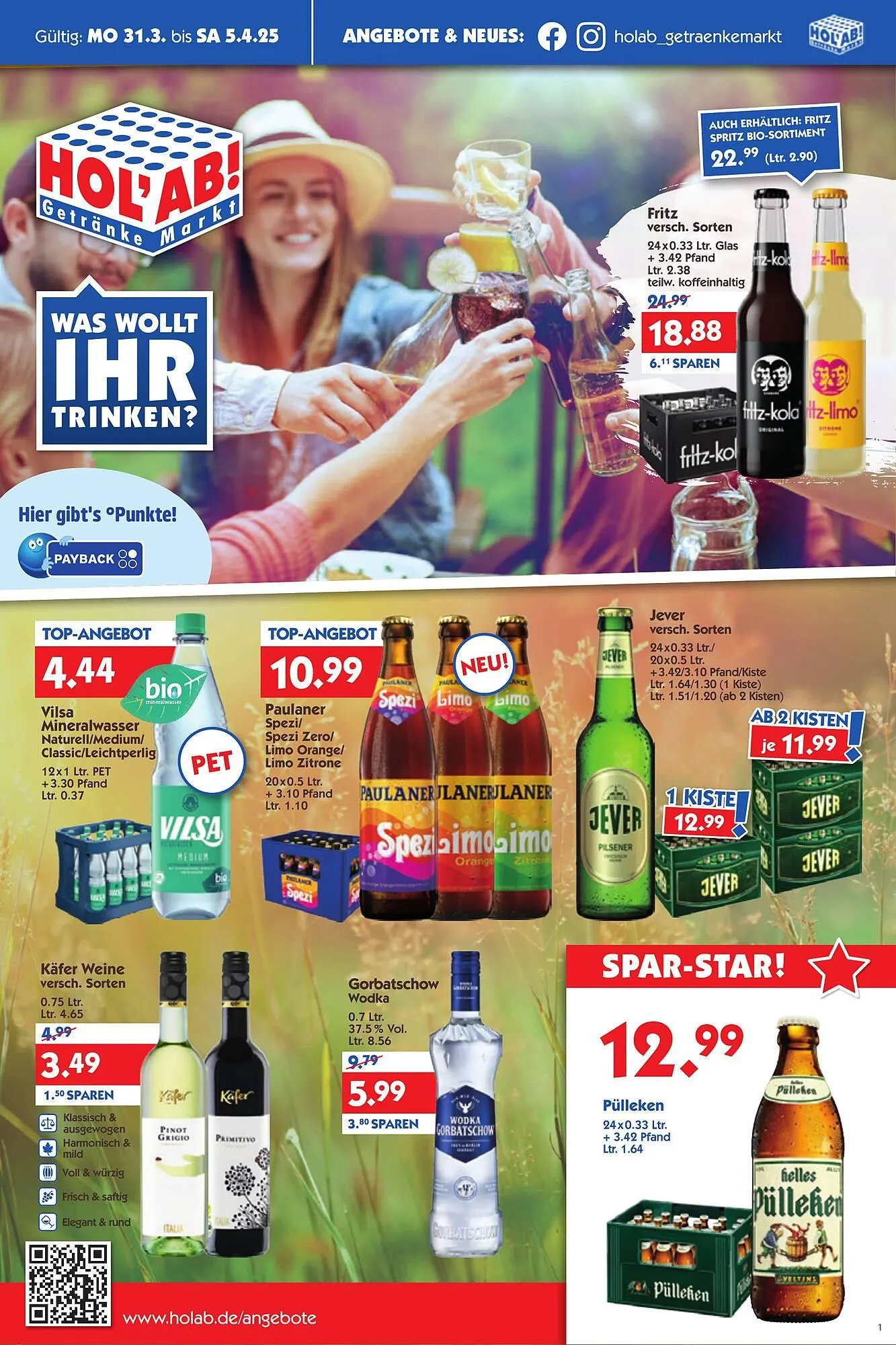 Holab Getränkemarkt Prospekt - 1