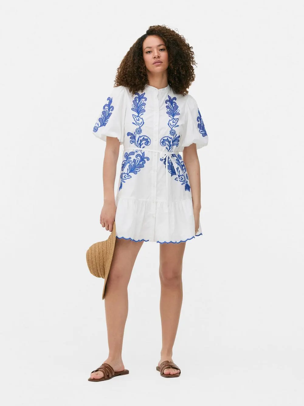 Besticktes Minikleid