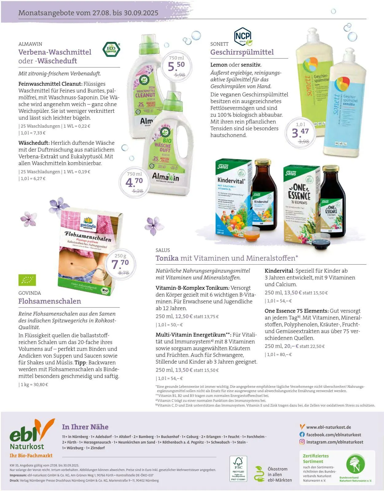 ebl Naturkos von 31. August bis 25. August 2026 - Prospekt seite 4