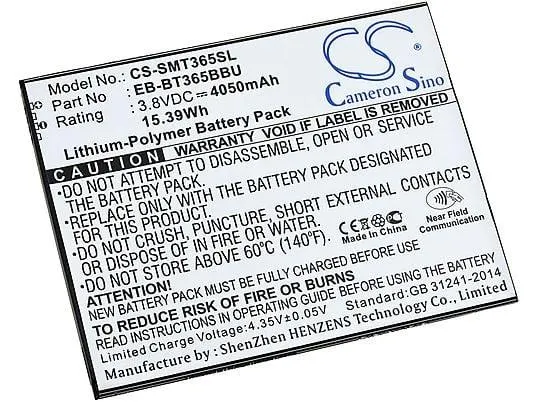 POWERY Akku für Samsung SM-T365 Li-Polymer Akku, 3.8 Volt, 4050mAh