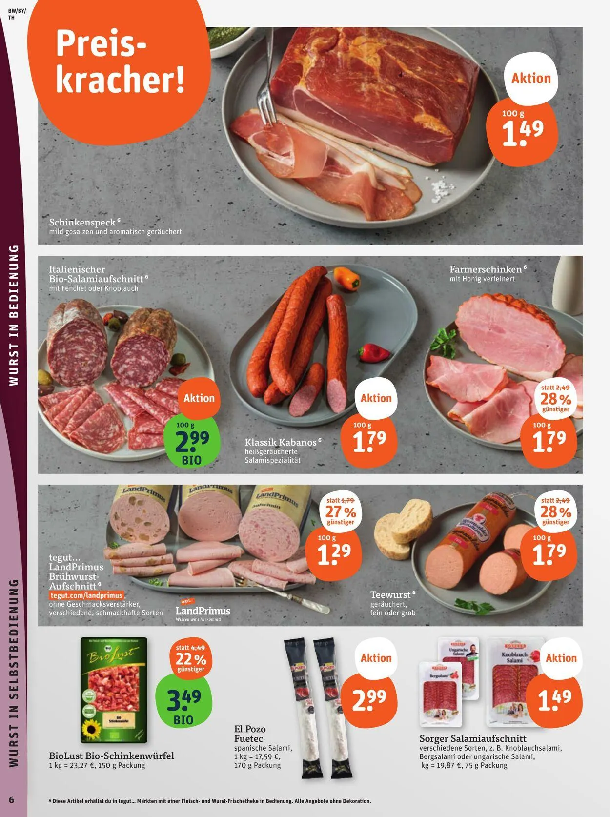 Tegut Aktueller Prospekt von 13. Oktober bis 19. Oktober 2025 - Prospekt seite 8