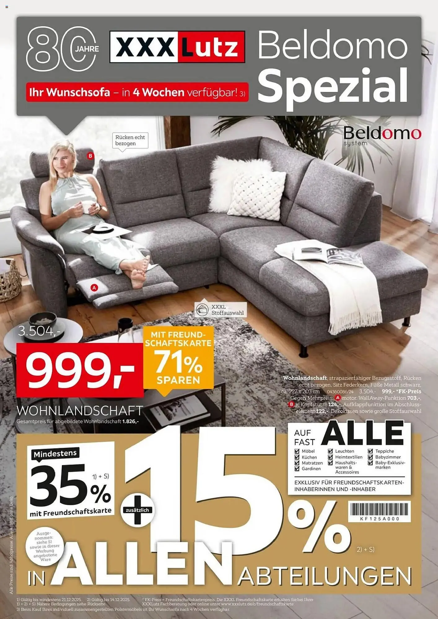 XXXLutz Prospekt von 7. Dezember bis 21. Dezember 2025 - Prospekt seite 1