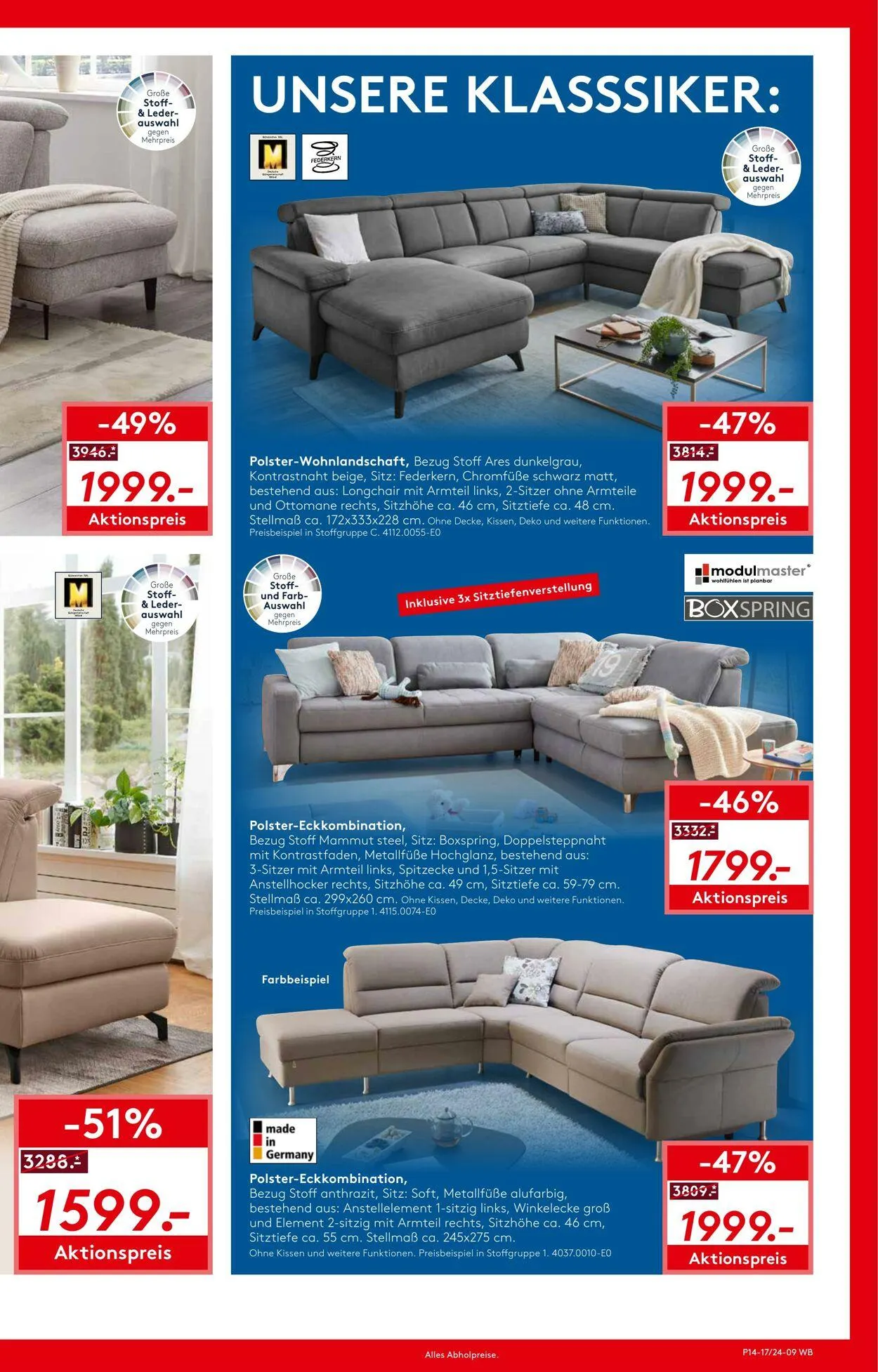 Möbel Rieger Aktueller Prospekt von 5. November bis 19. November 2025 - Prospekt seite 9