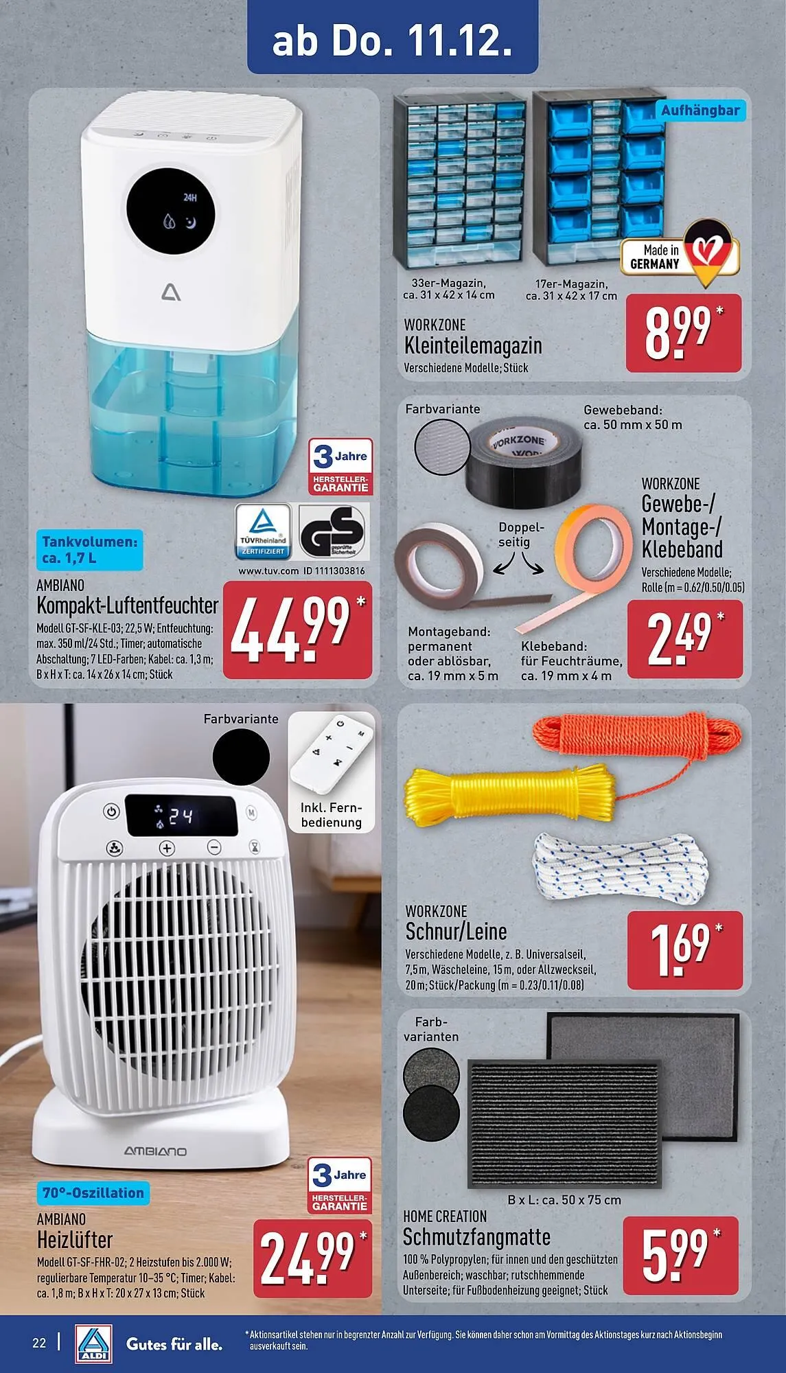 Aldi Nord Prospekt von 8. Dezember bis 13. Dezember 2025 - Prospekt seite 22