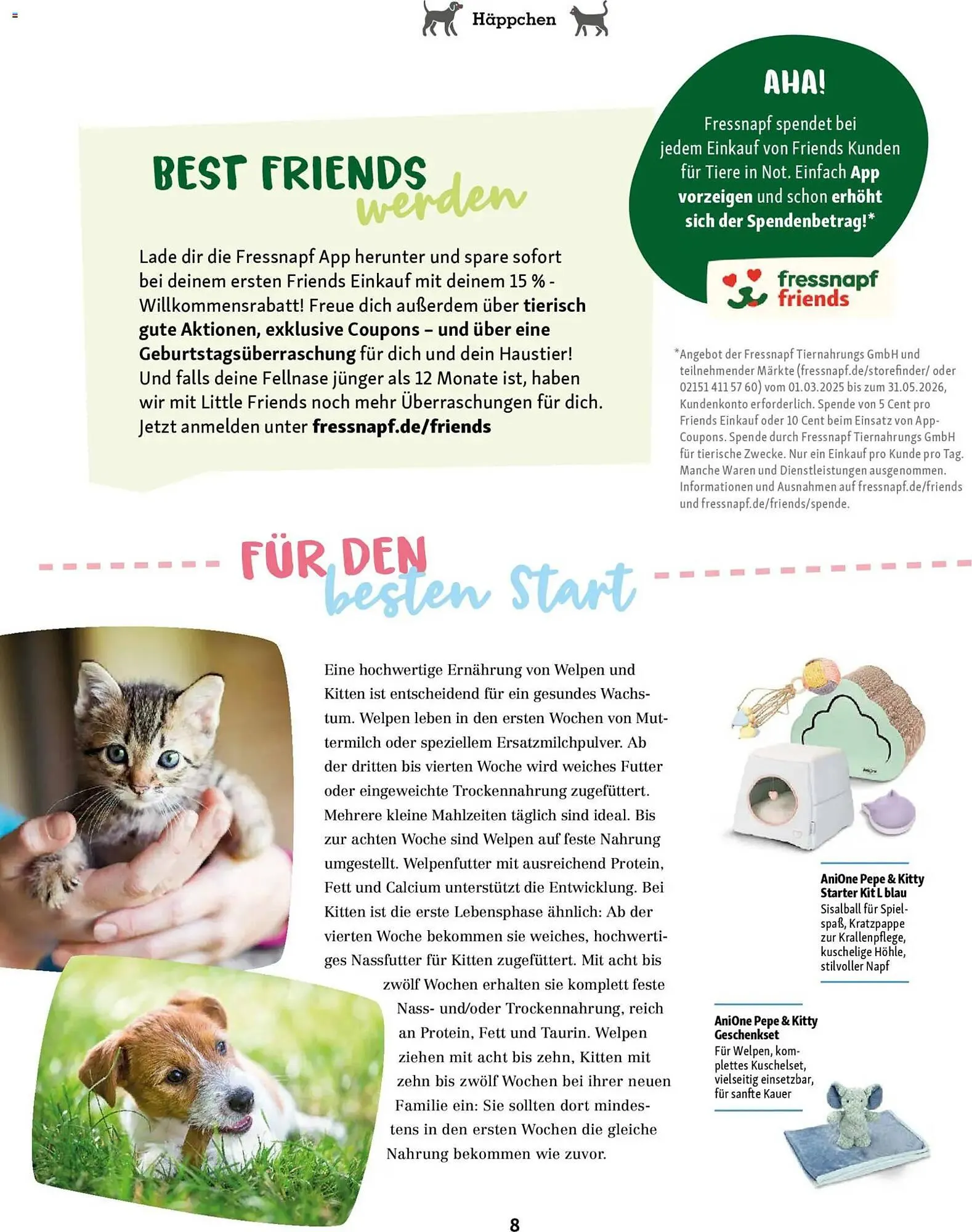 Fressnapf Magazin von 2. März bis 30. April 2026 - Prospekt seite 8