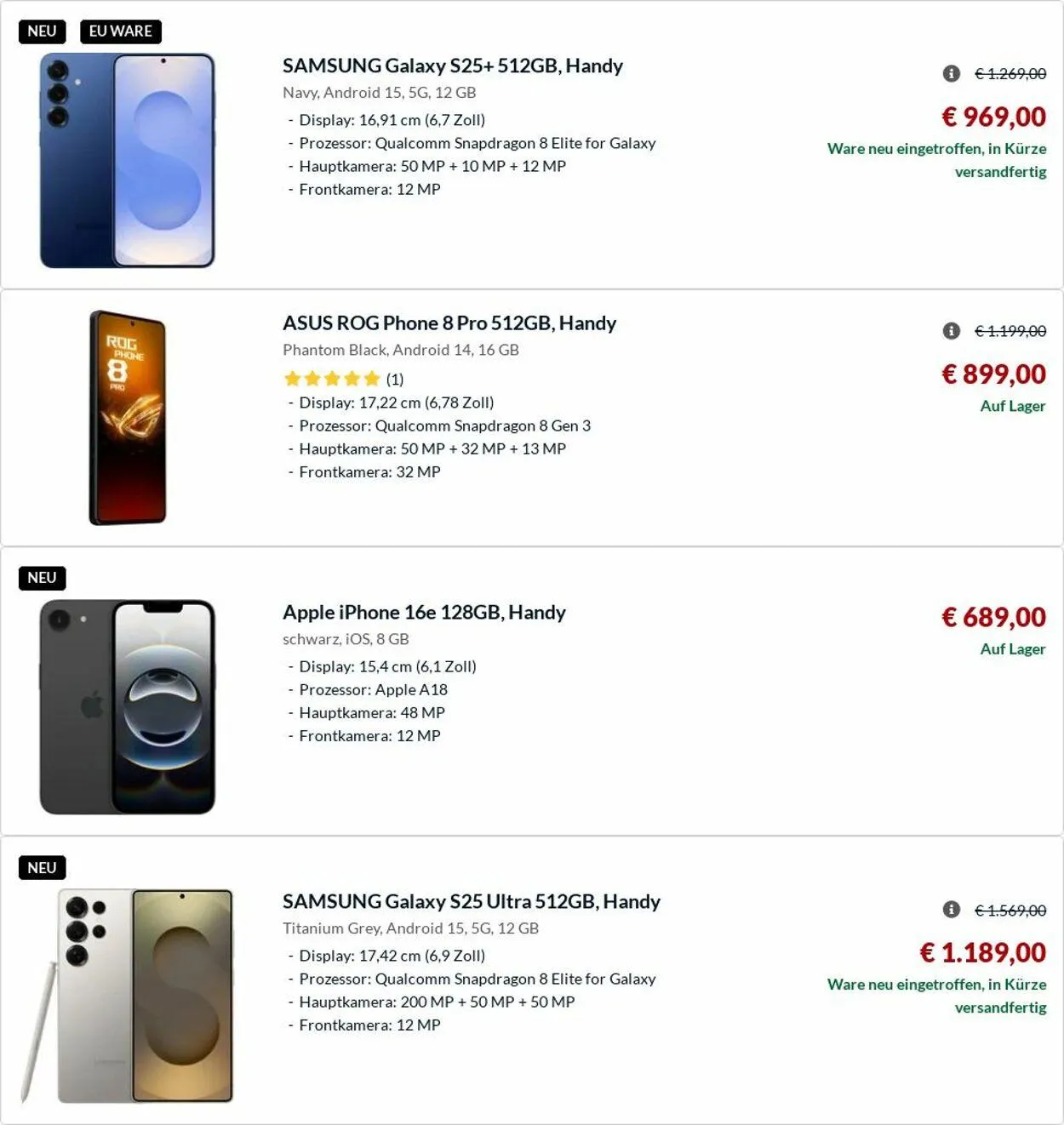 Alternate von 24. März bis 2. April 2025 - Prospekt seite 100