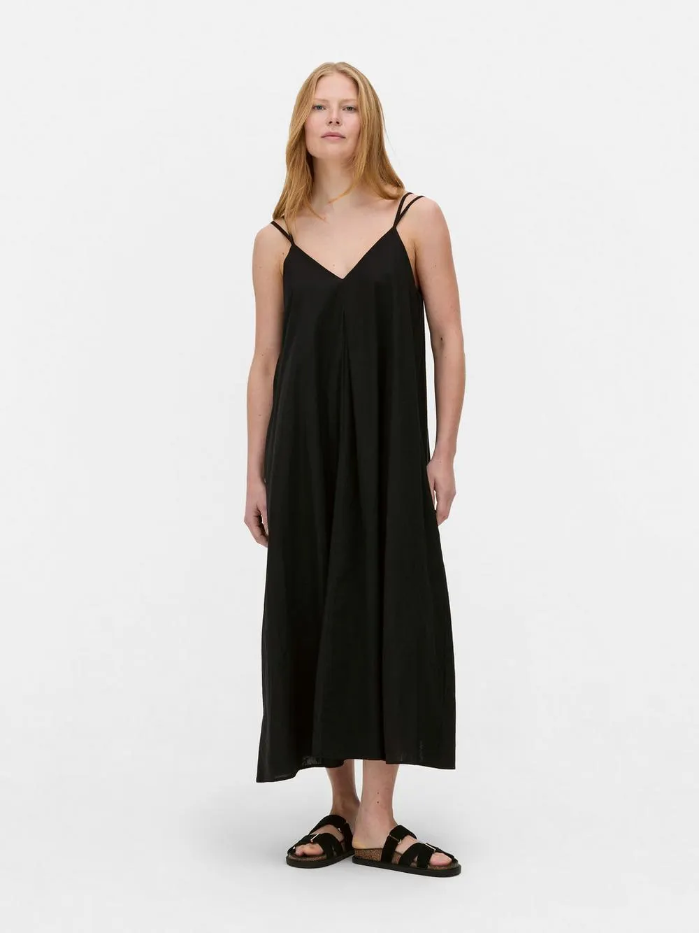„The Edit“ Maxikleid mit V-Ausschnitt