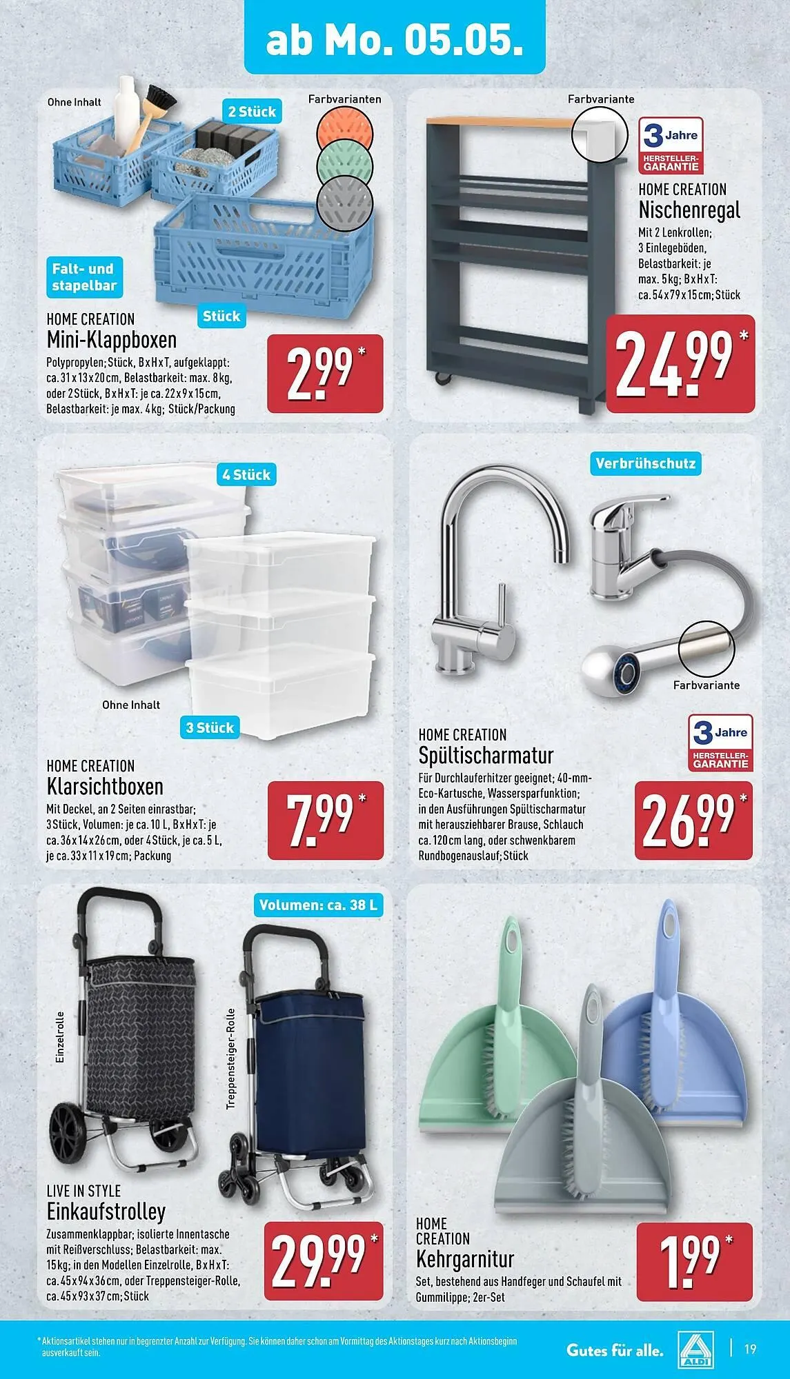 Aldi Nord Prospekt von 5. Mai bis 11. Mai 2025 - Prospekt seite 19