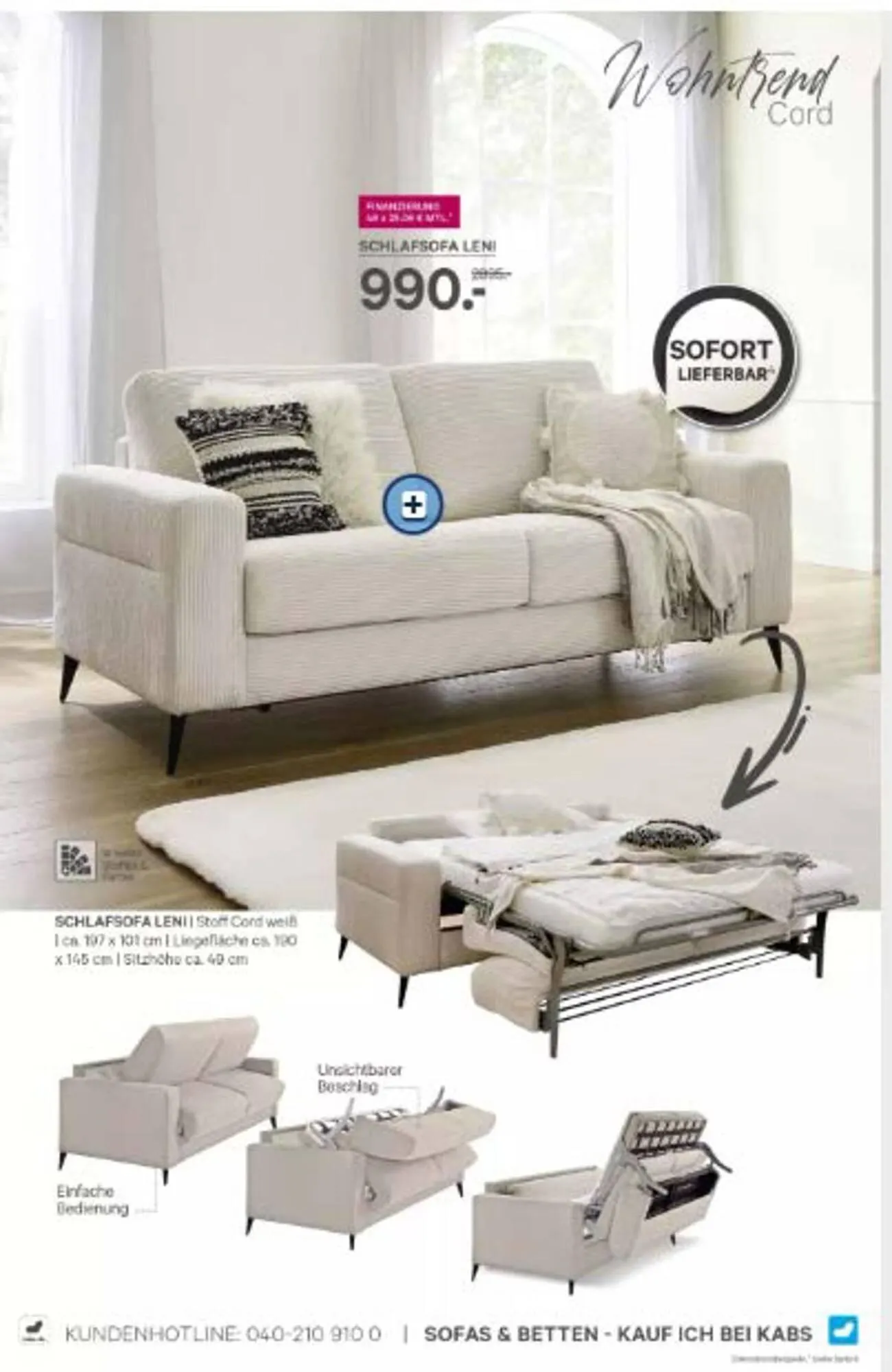 Kabs Polsterwelt Prospekt von 29. Dezember bis 30. Januar 2026 - Prospekt seite 37