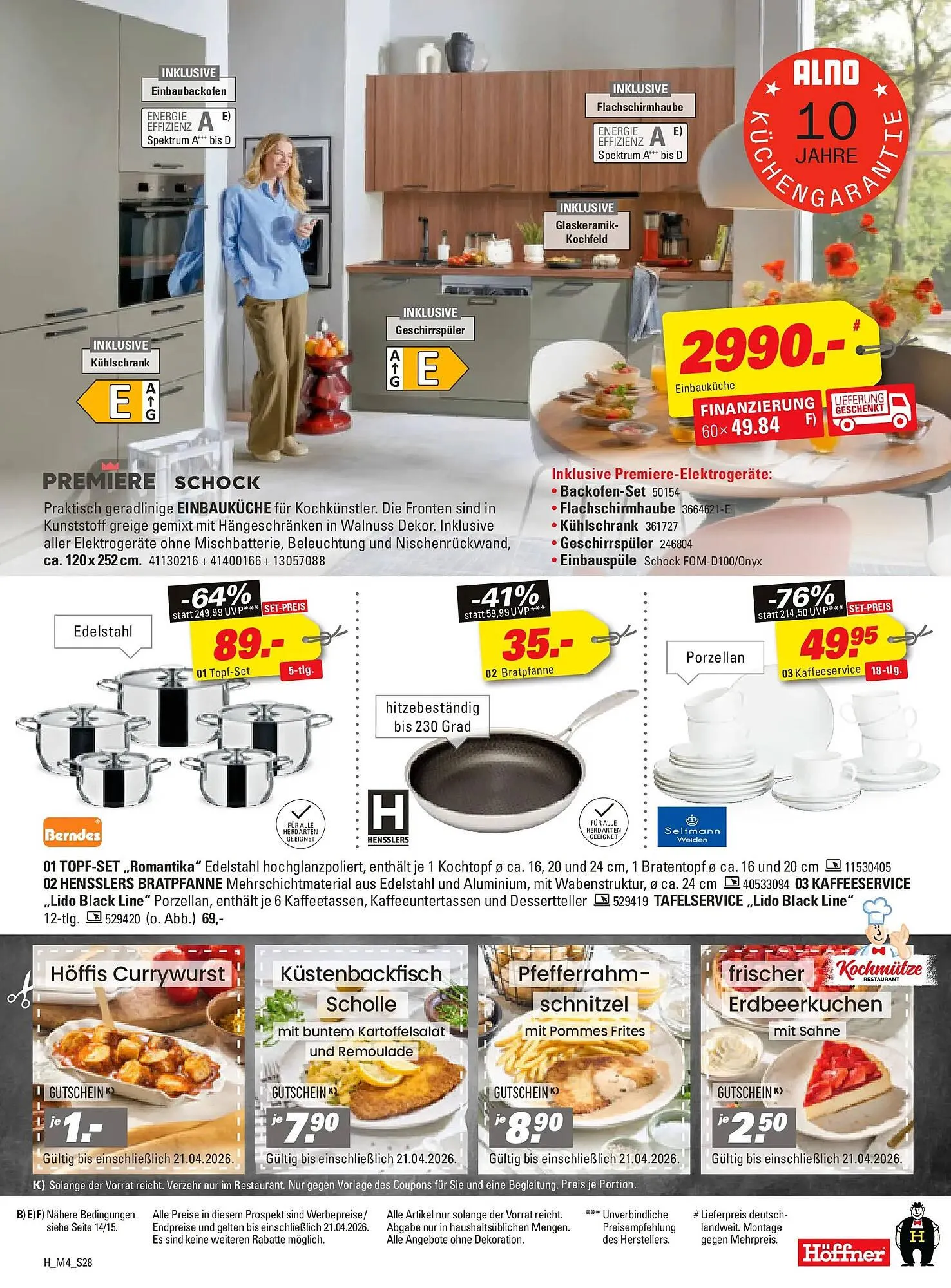 Höffner Prospekt von 31. März bis 21. April 2026 - Prospekt seite 28