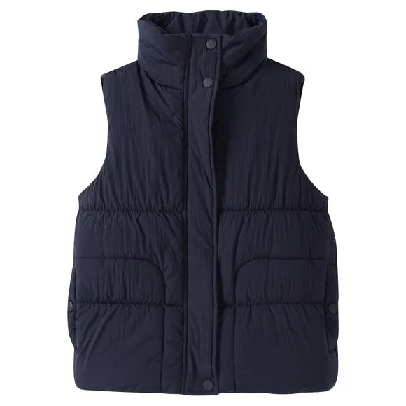 Mädchen Steppweste mit Stehkragen