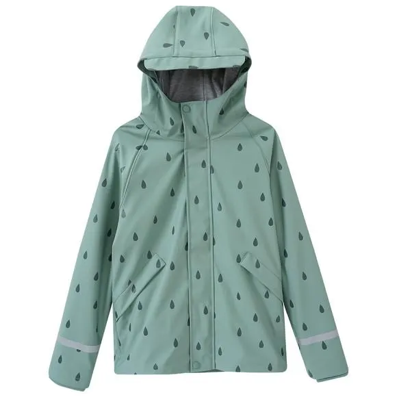 Kinder Regenjacke mit Regentropfen-Muster