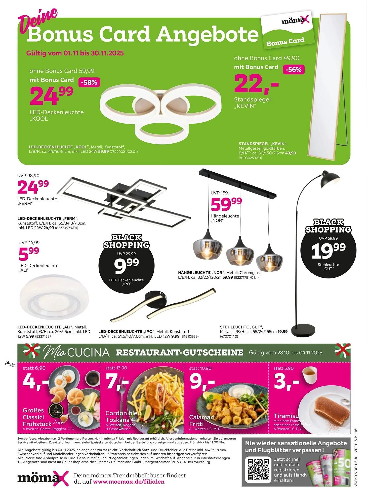 Mömax Prospekt von 27. Oktober bis 5. November 2025 - Prospekt seite 16