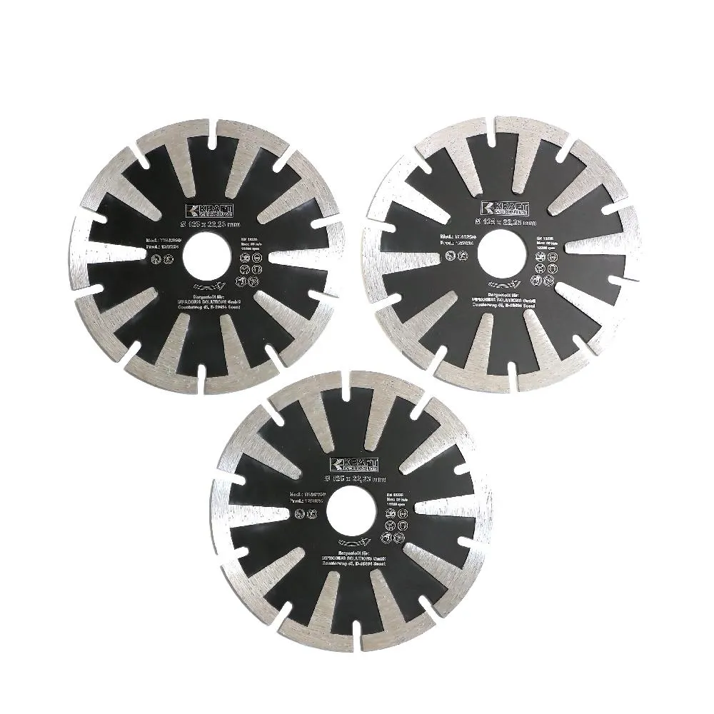 Diamant-Trennscheibe Ø125 mm, T-Typ 3 tlg.