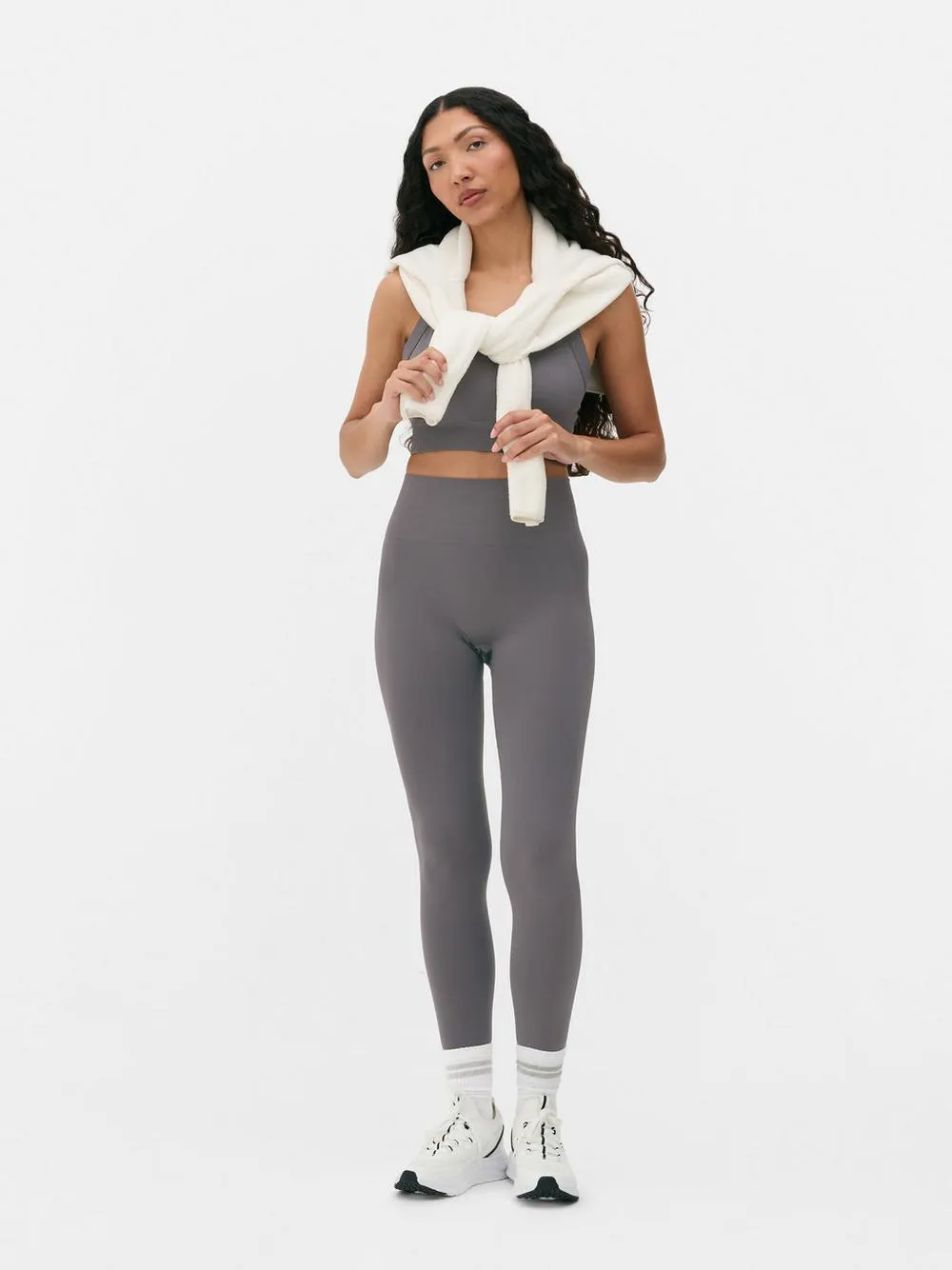 Nahtlose Leggings mit hohem Bund