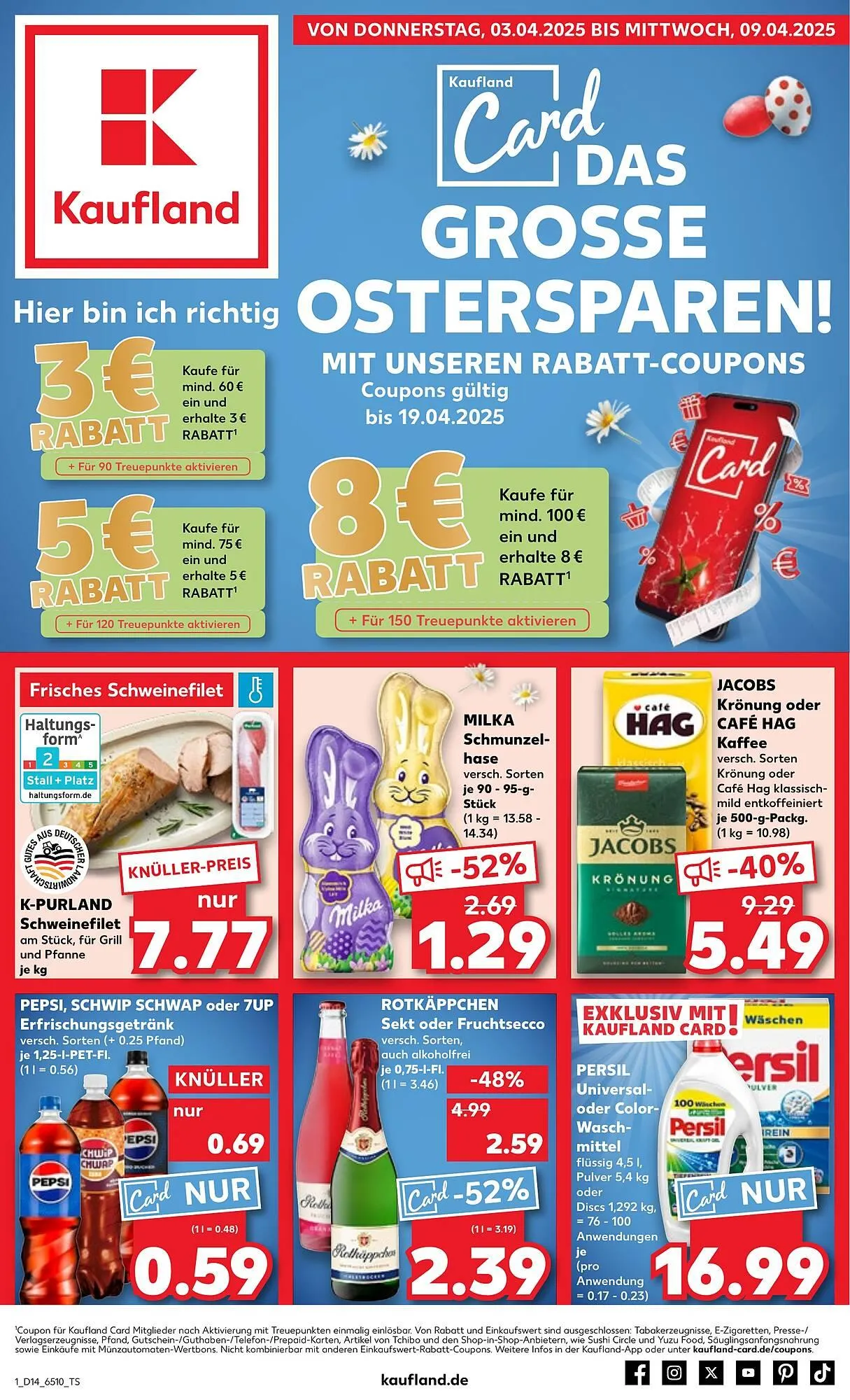 Kaufland Prospekt von 3. April bis 9. April 2025 - Prospekt seite 1