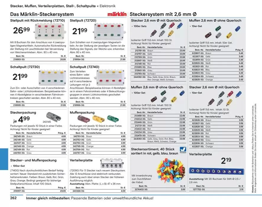 Modellbahn Katalog von 29. Oktober bis 31. Dezember 2025 - Prospekt seite 264