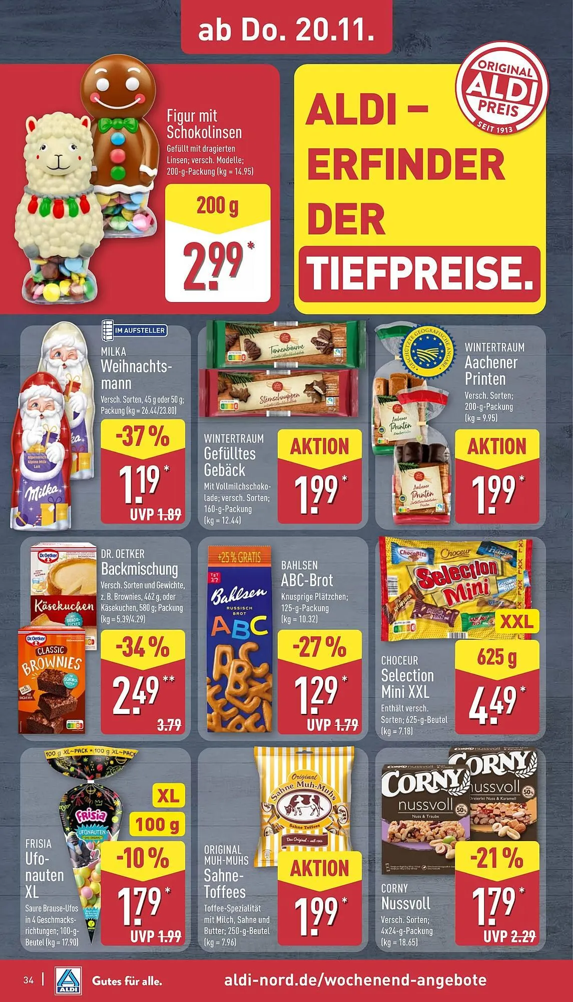 Aldi Nord Prospekt von 17. November bis 22. November 2025 - Prospekt seite 34