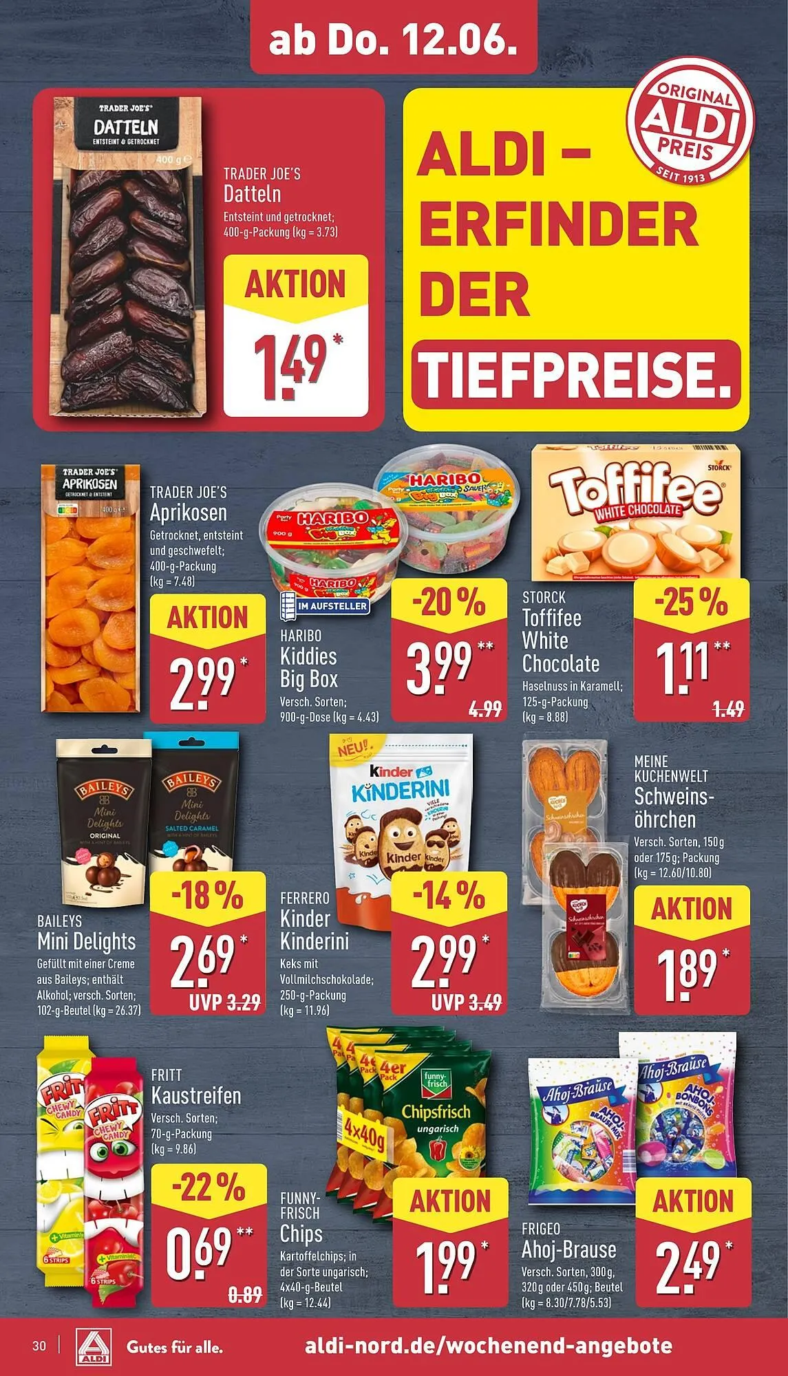 Aldi Nord Prospekt von 10. Juni bis 14. Juni 2025 - Prospekt seite 30