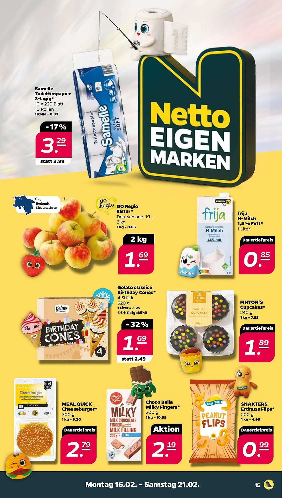 NETTO Prospekt von 16. Februar bis 21. Februar 2026 - Prospekt seite 15