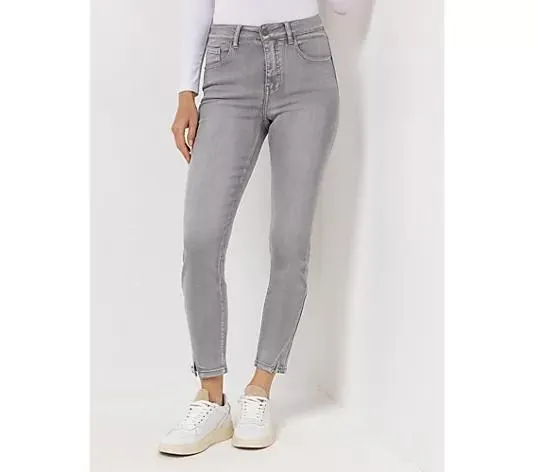 EVA LUTZ Jeanshose knöchellang 5-Pocket-Style schmales Bein