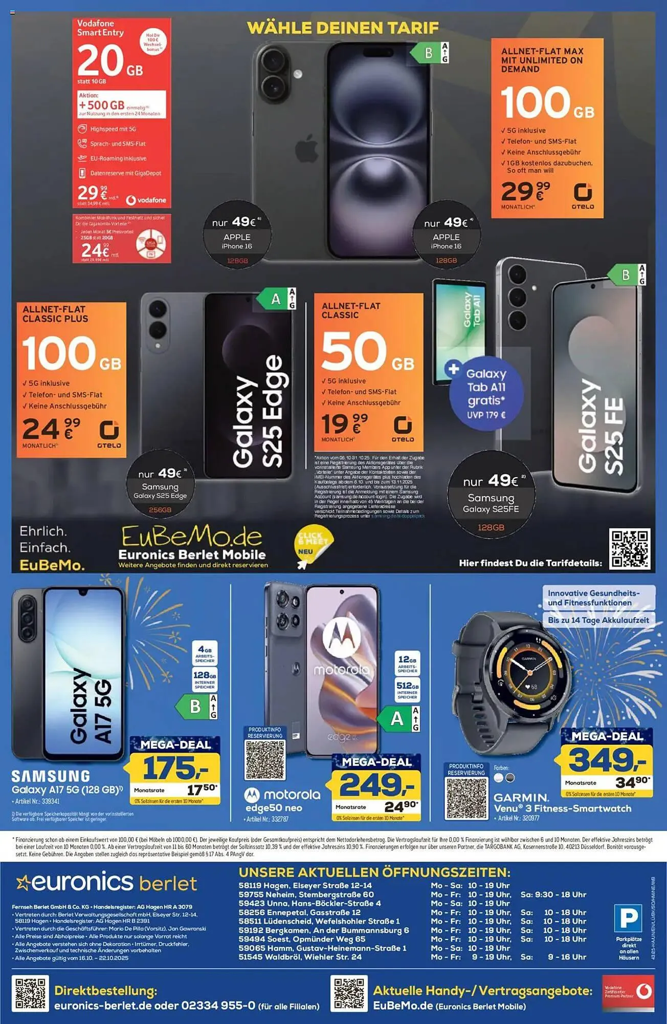 Euronics Berlet Prospekt von 16. Oktober bis 22. Oktober 2025 - Prospekt seite 8