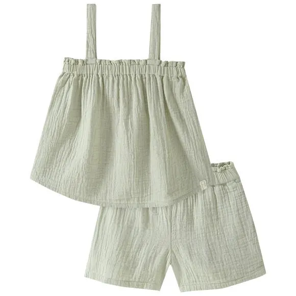 Mädchen Top und Shorts aus Musselin