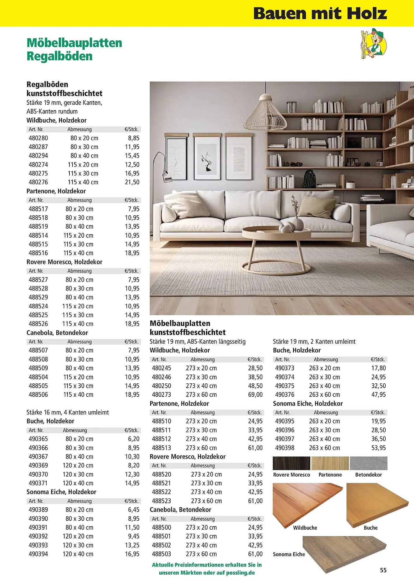 Holz Possling Prospekt von 31. März bis 30. Juni 2025 - Prospekt seite 55