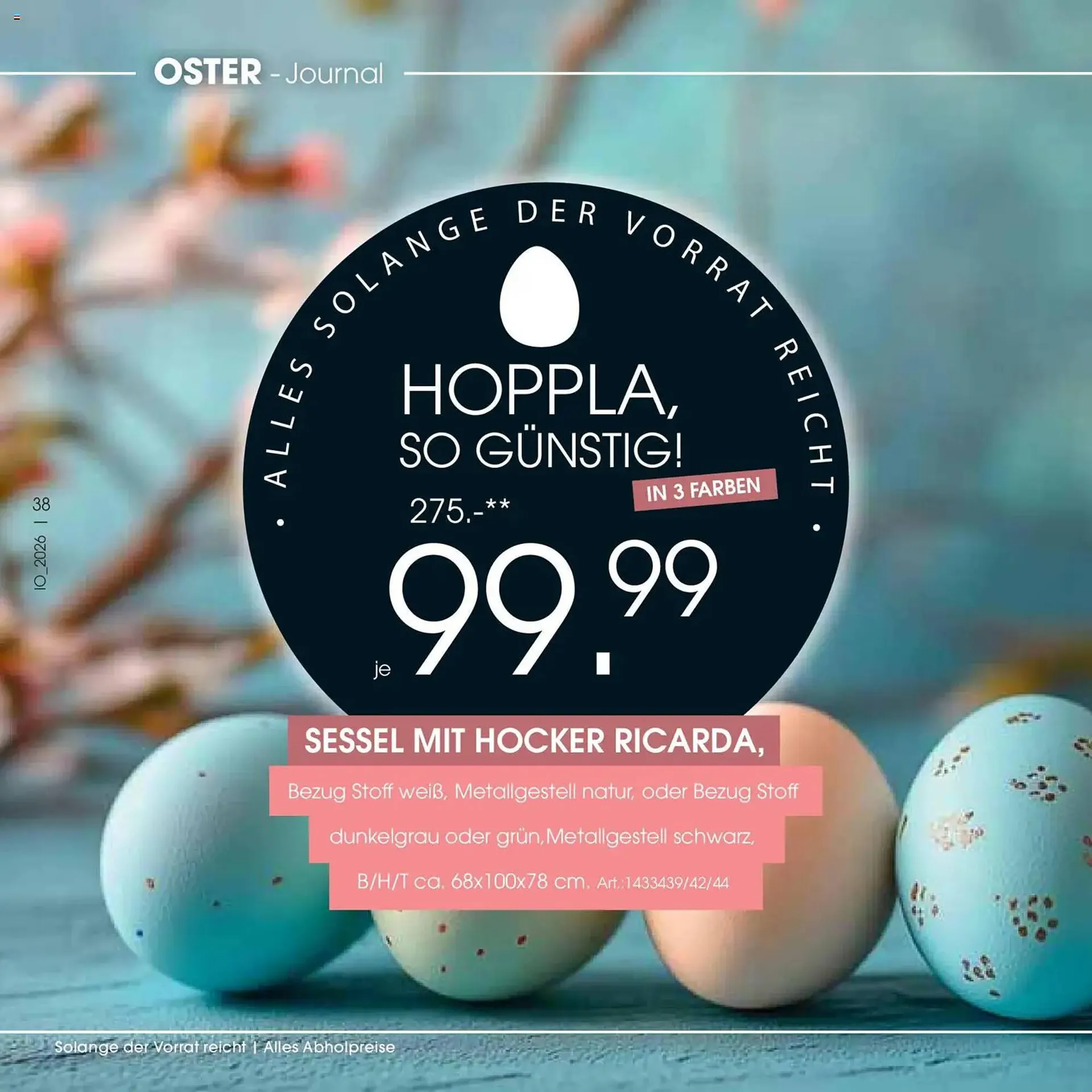 Zurbrüggen Prospekt von 23. März bis 11. April 2026 - Prospekt seite 38