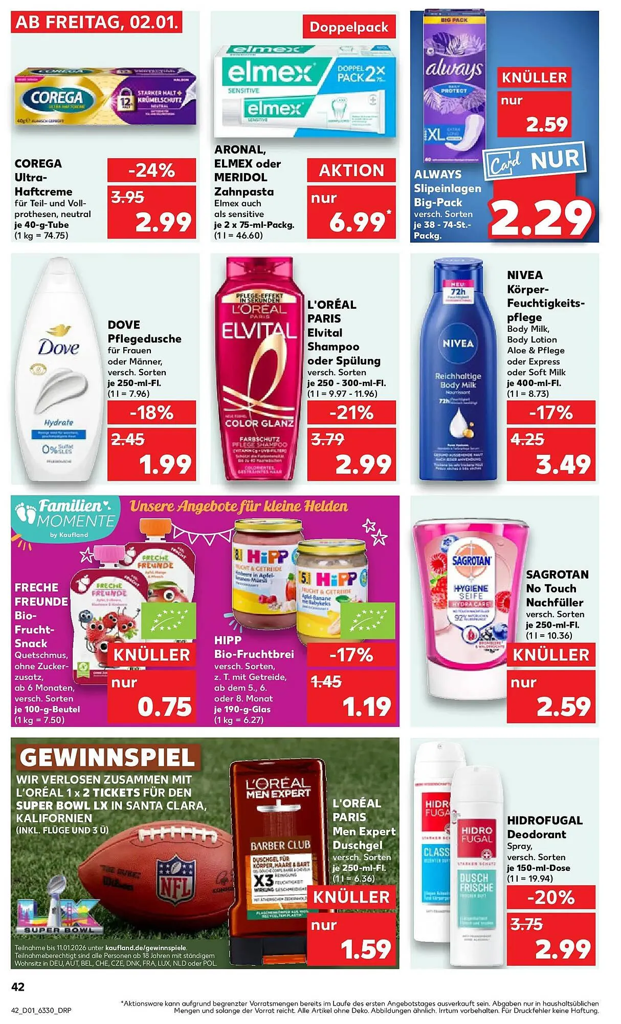Kaufland Prospekt von 4. Januar bis 7. Januar 2026 - Prospekt seite 42
