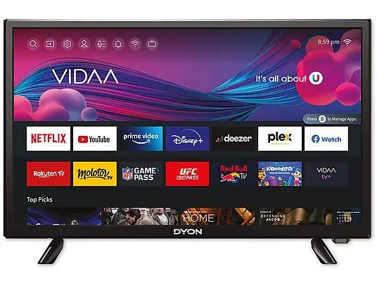 DYON Smart 24 VX Smart-LED-TV (Flat, 24 Zoll / 60,96 cm, HD, SMART TV, VIDAA)