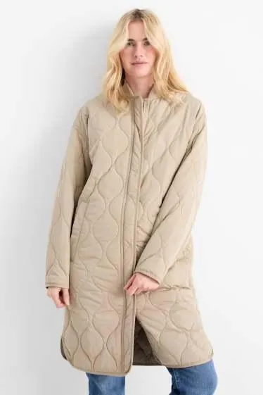 Quilted coat - water-repellent