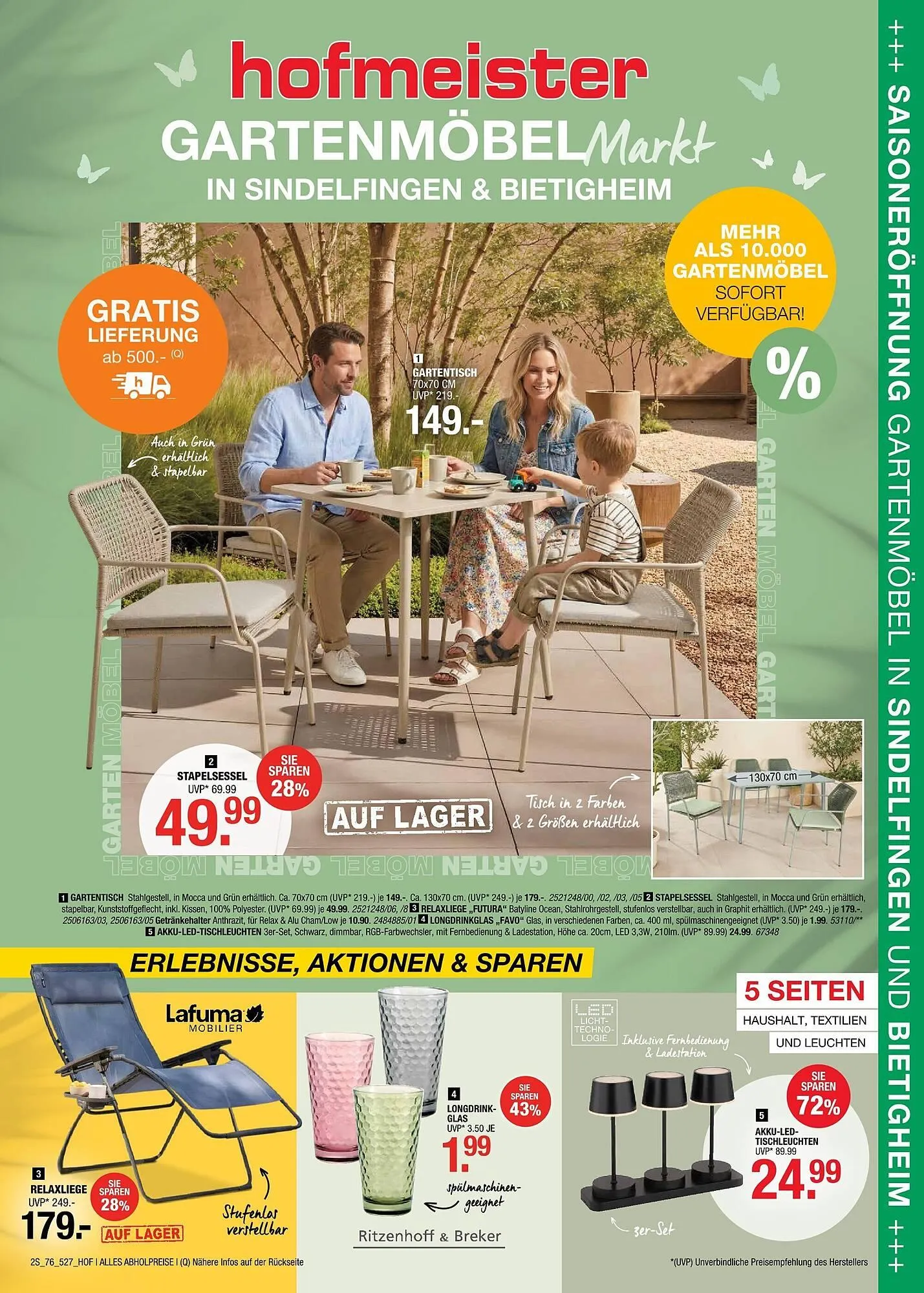 Hofmeister Prospekt von 8. April bis 5. Mai 2026 - Prospekt seite 1