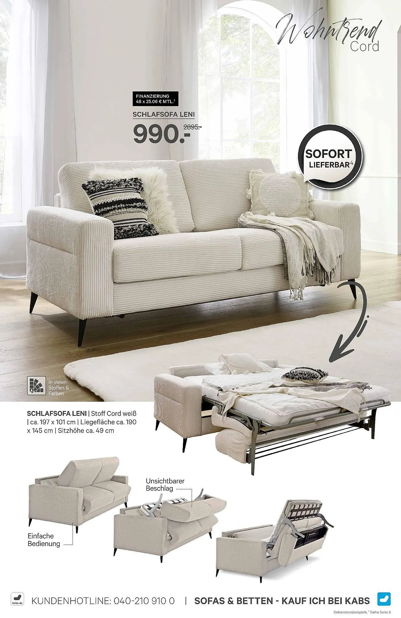 Kabs Polsterwelt Prospekt von 30. Januar bis 26. Februar 2026 - Prospekt seite 40