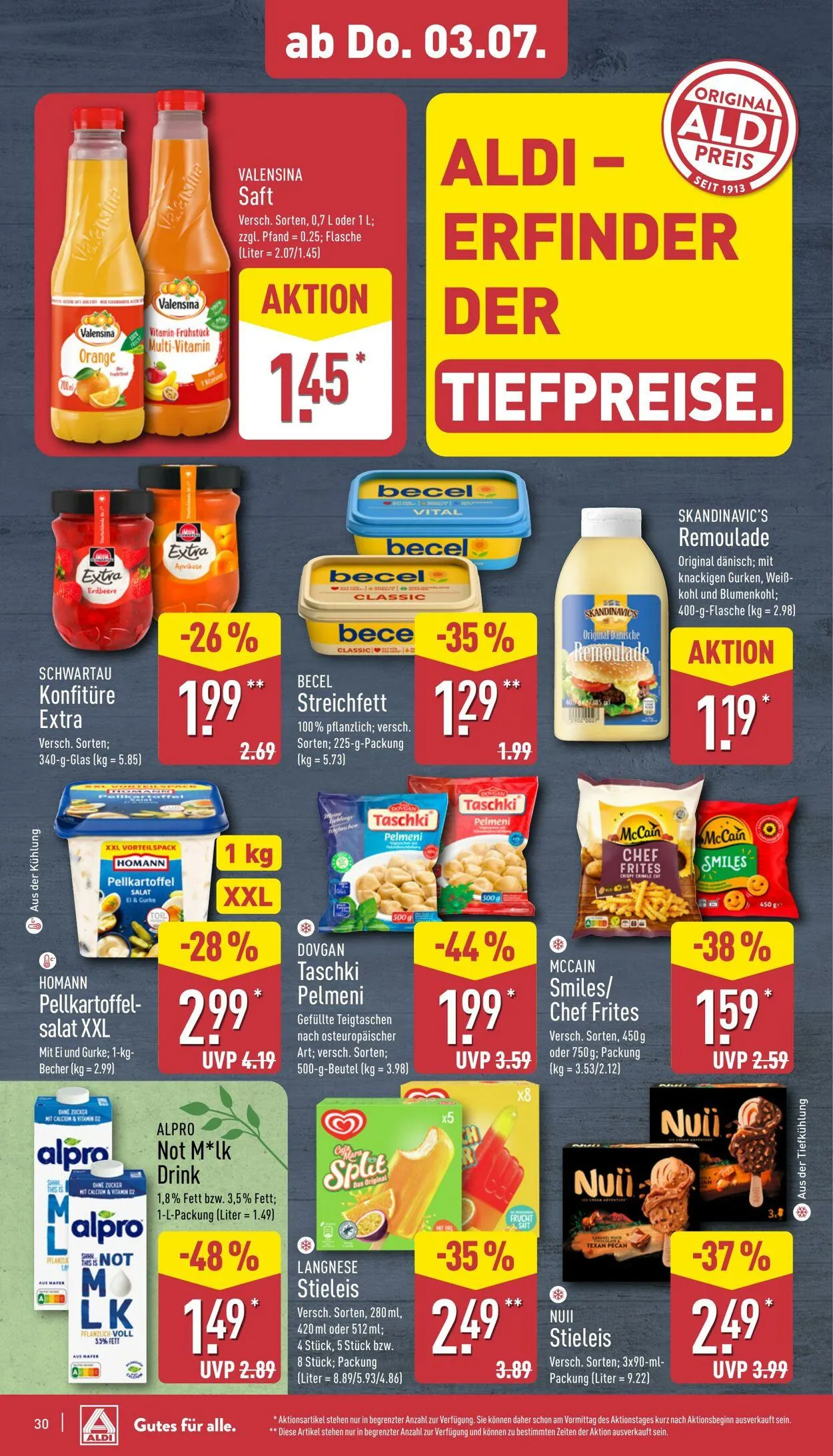 Aldi-Nord von 30. Juni bis 5. Juli 2025 - Prospekt seite 33