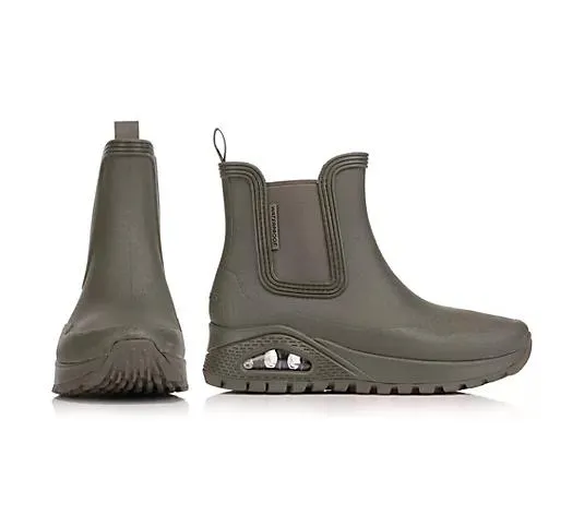 SKECHERS Damen-Gummistiefel Dancing N The Rain Uno Rugged wasserdicht