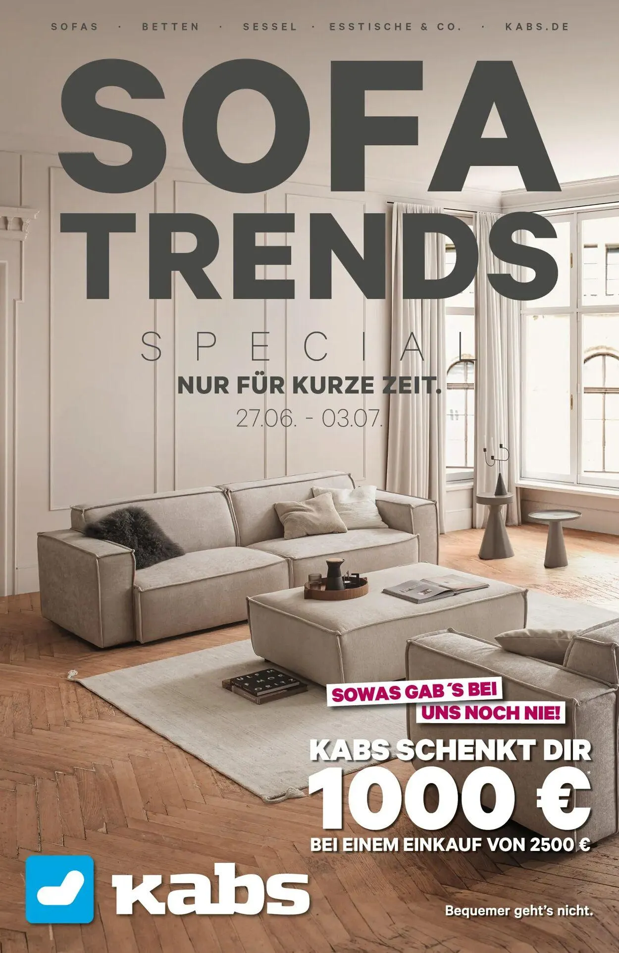 Kabs Aktueller Prospekt von 27. Juni bis 4. Juli 2025 - Prospekt seite 1