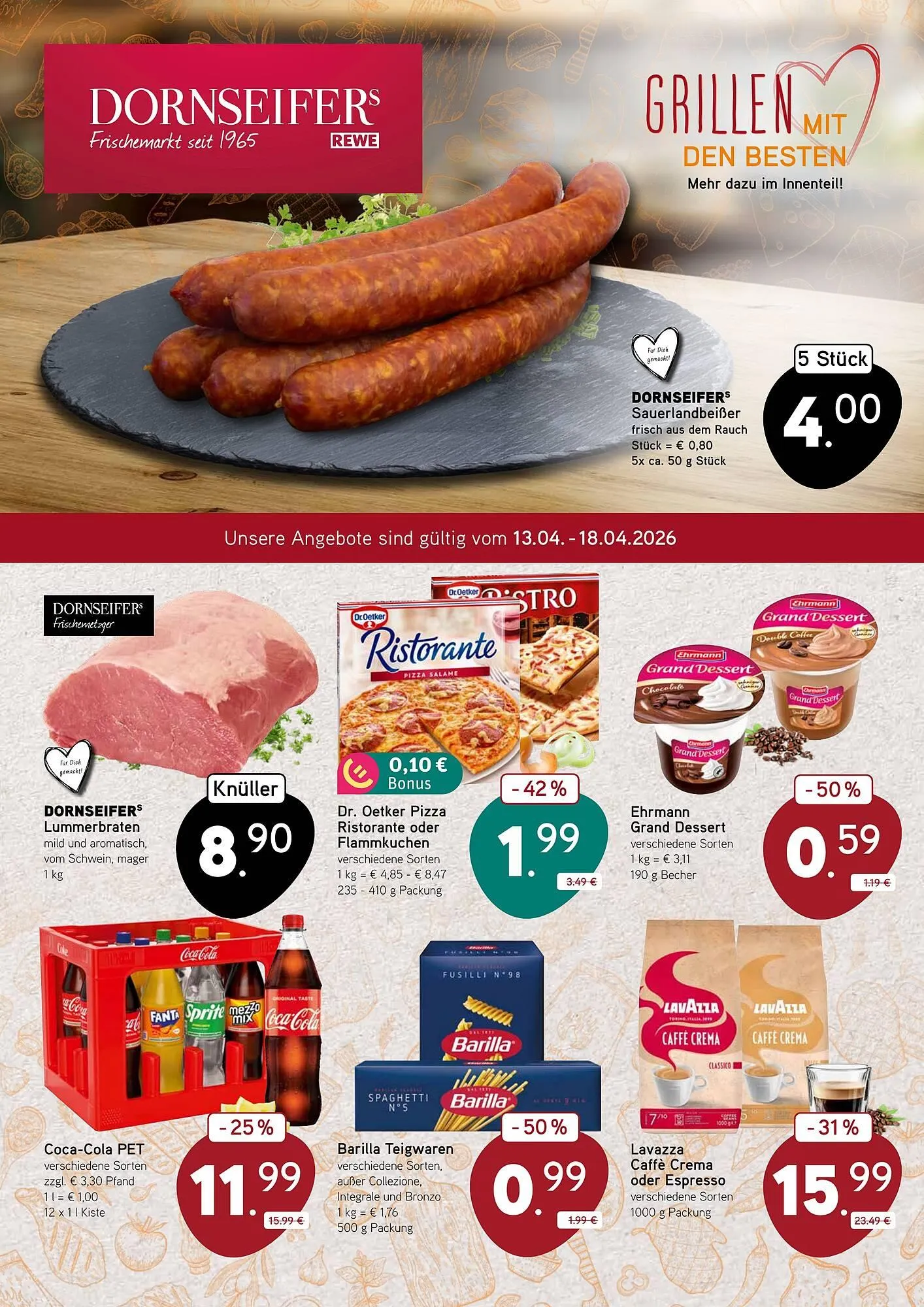 Dornseifer Prospekt von 13. April bis 18. April 2026 - Prospekt seite 1