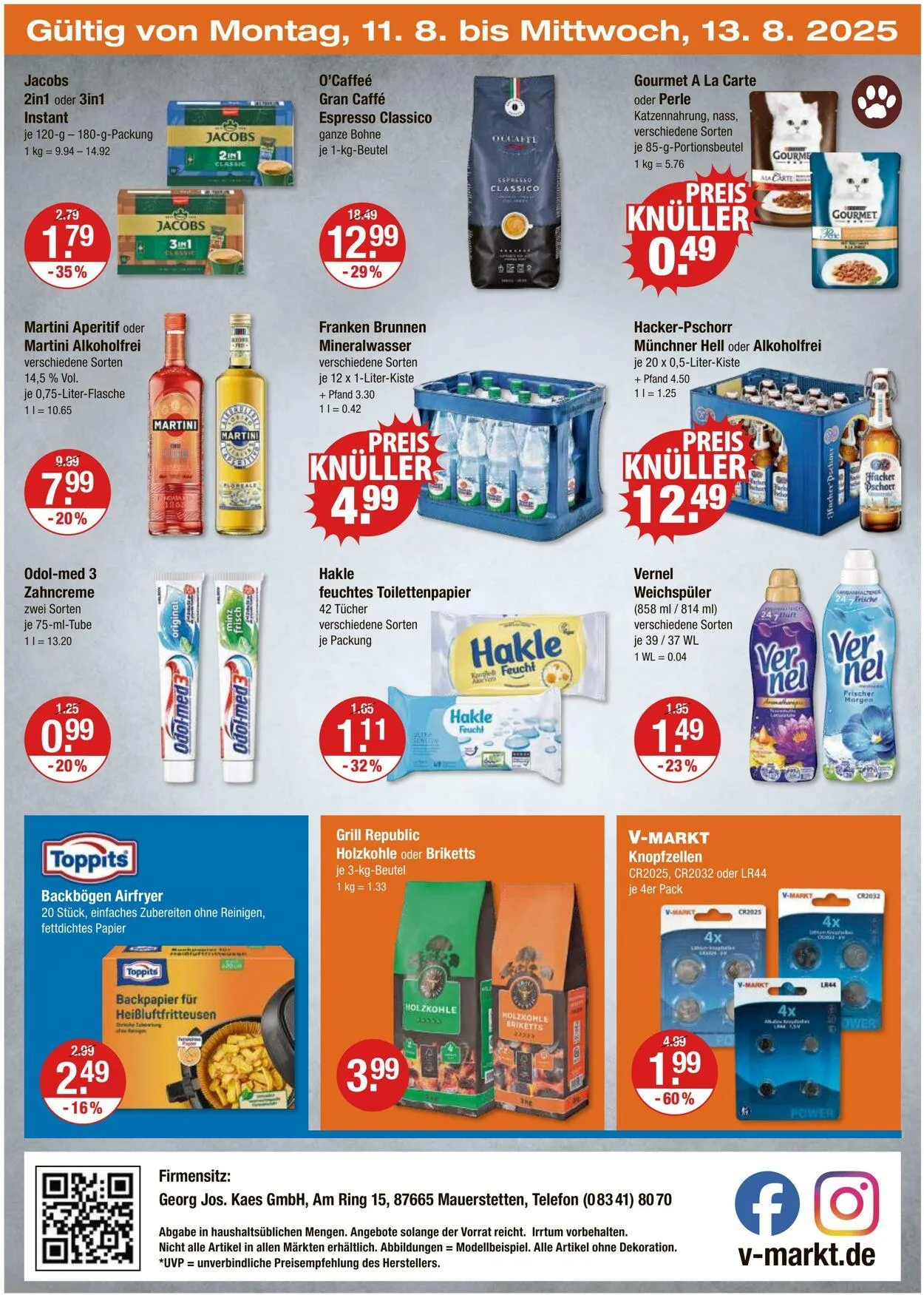 V-Markt Aktueller Prospekt von 7. August bis 13. August 2025 - Prospekt seite 20