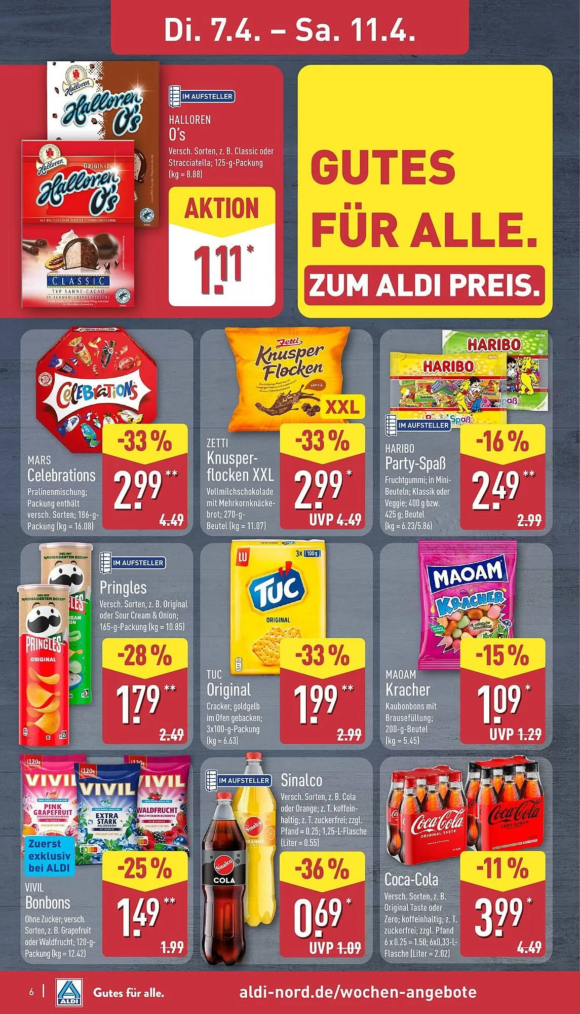 Aldi Nord Prospekt von 7. April bis 11. April 2026 - Prospekt seite 6