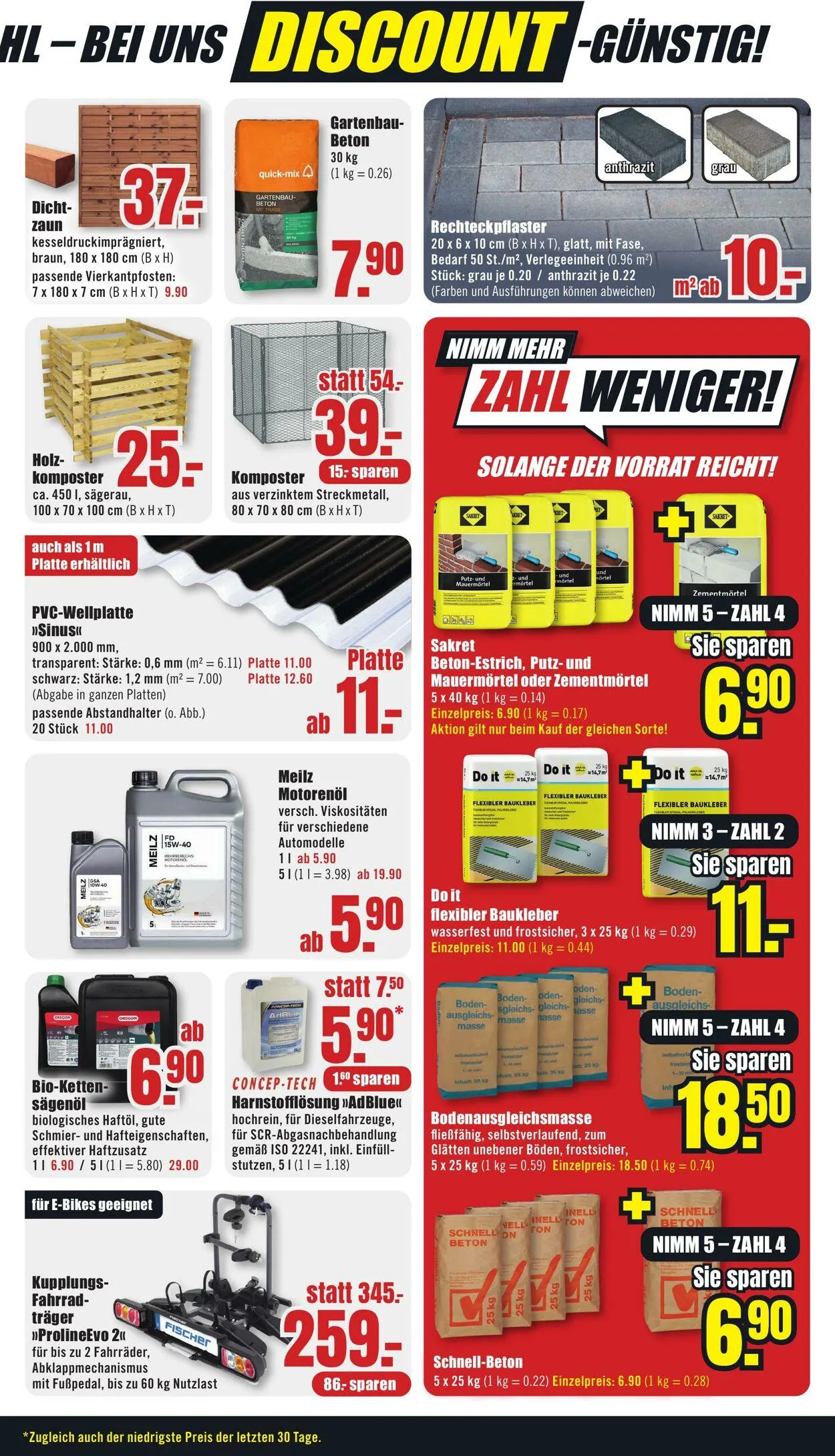 B1 Discount Baumarkt von 2. August bis 8. August 2025 - Prospekt seite 3