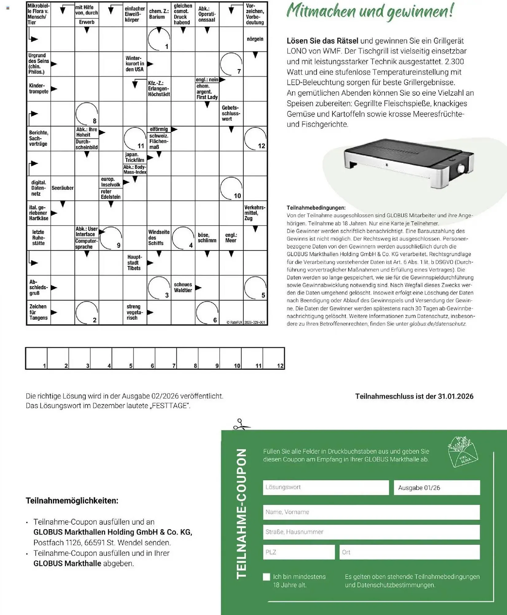 Globus Magazin von 1. Januar bis 31. Januar 2026 - Prospekt seite 15