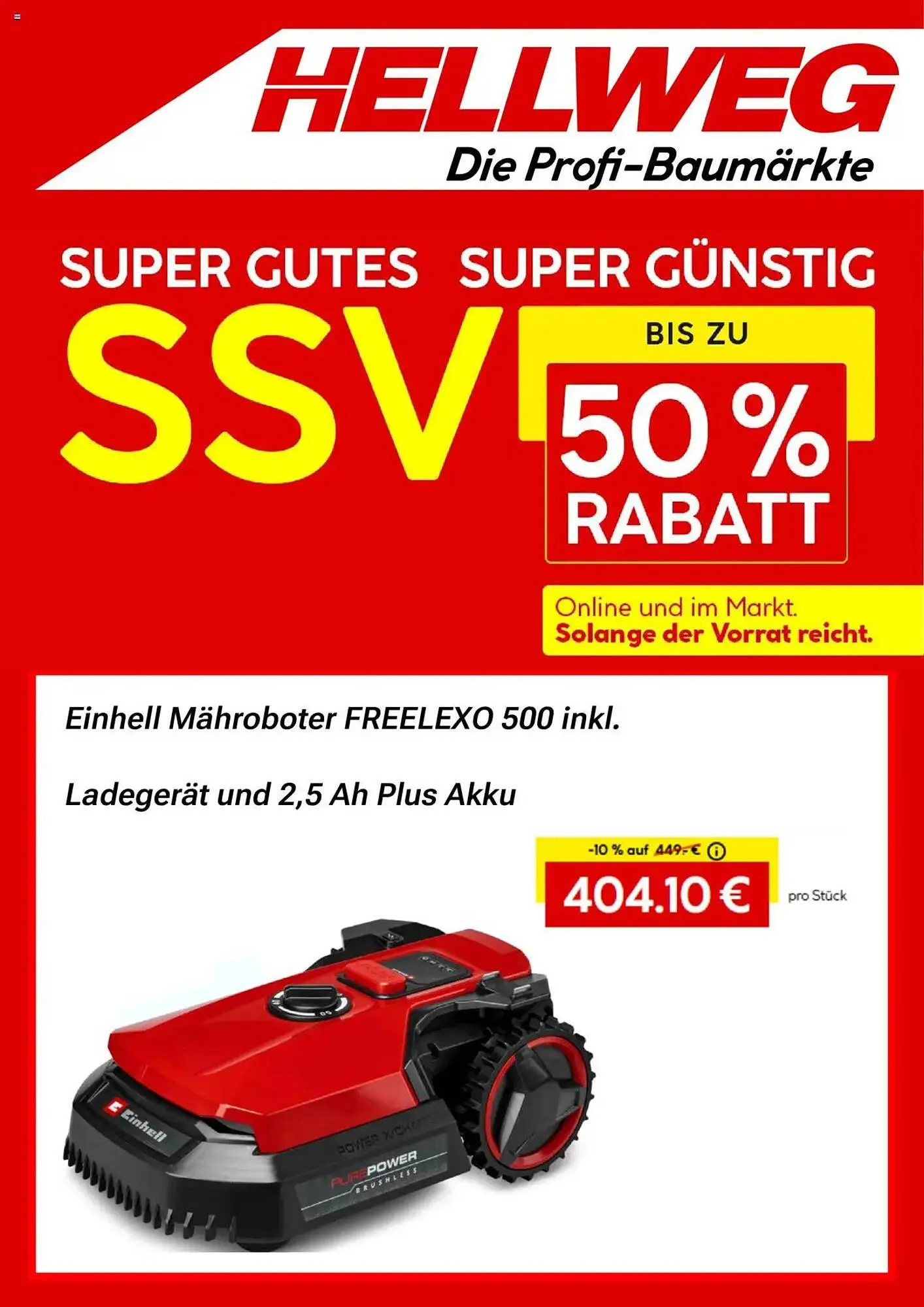 Hellweg Prospekt von 7. Juli bis 31. Juli 2025 - Prospekt seite 1