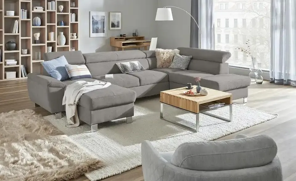 uno Wohnlandschaft aus Mikrofaser Avola